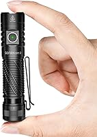 Vista 1 de Pocket Flashlight Rechargeable LED Light - Sofirn SR12 Small Flashlights Powerful, Bright EDC Light, 1300ft Long Throw Magnetic Flashlight High