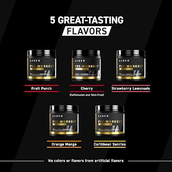 Kaged Pre Workout Powder Pre-Workout Elite for Men & Women | High Stimulant for Energy, Focus, Pumps | L-Citrulline, Beta Alanine, Creatine & 388mg of Organic Caffeine | Caribbean Sunrise