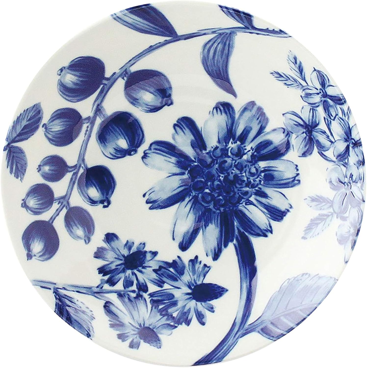 Aito Seisakusho 288258 Botanical Bowl, Pot, Plate, Approx. 6.7 inches (17 cm), Strawberry, Scandinavian, Mino Ware Dishwasher, Microwave Safe, Made in Japan