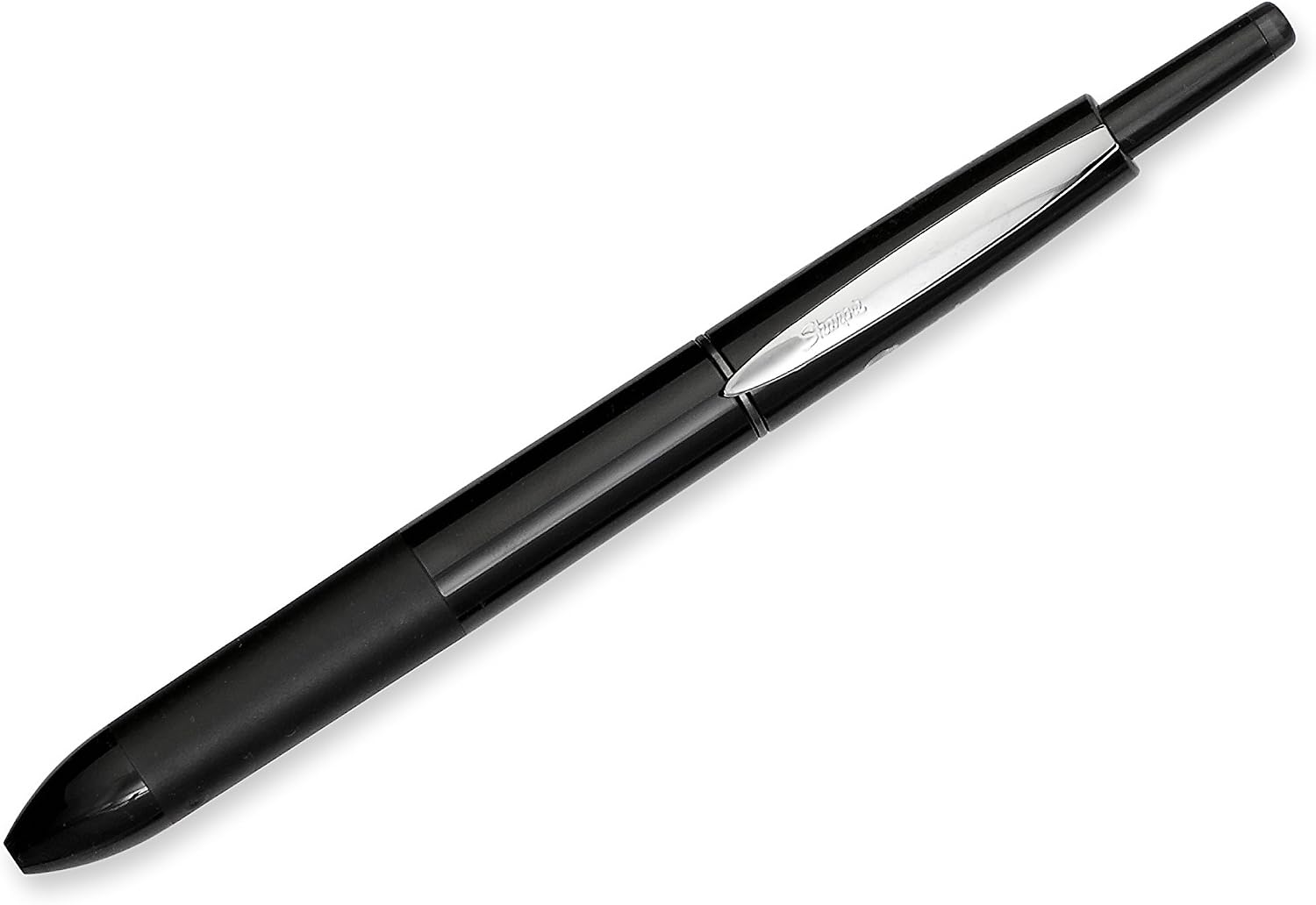 SHARPIE Retractable Pens, Fine Point (0.8mm), Black, 2 Count