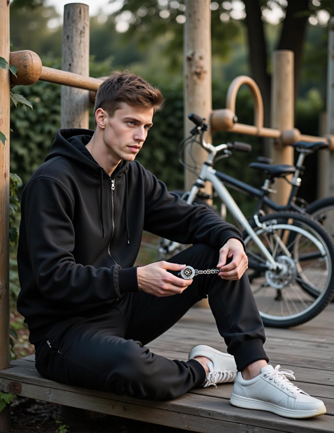 Athletic Men's 2 Piece Set Hoodie Casual Tracksuits Sweatsuit Full Zip Long Sleeve Jogging Suits - Image 5