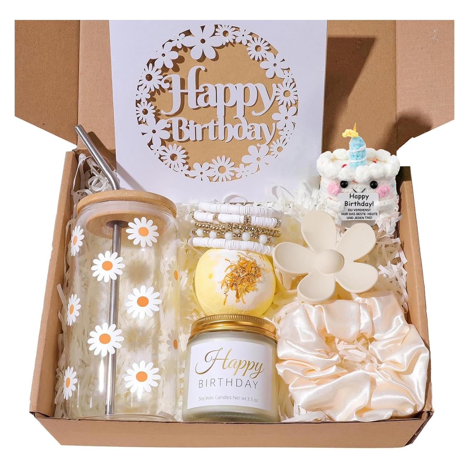 MKUOOY Geburtstagsgeschenk für Frauen, Geschenk Freundin Geburtstag, Geburtstagsgeschenk für Beste Freundin, Schwester, Ehefrau, Mama, Mädchen, 16 18 30 40 50 60 Geburtstag Geschenkset