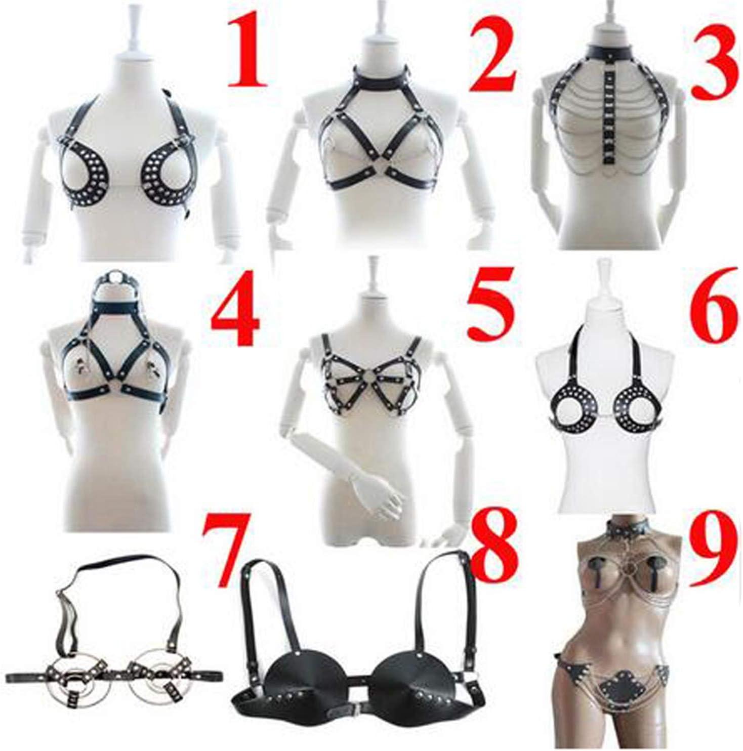 Open-cup bondage bodysuit with restraints - Power Exchange