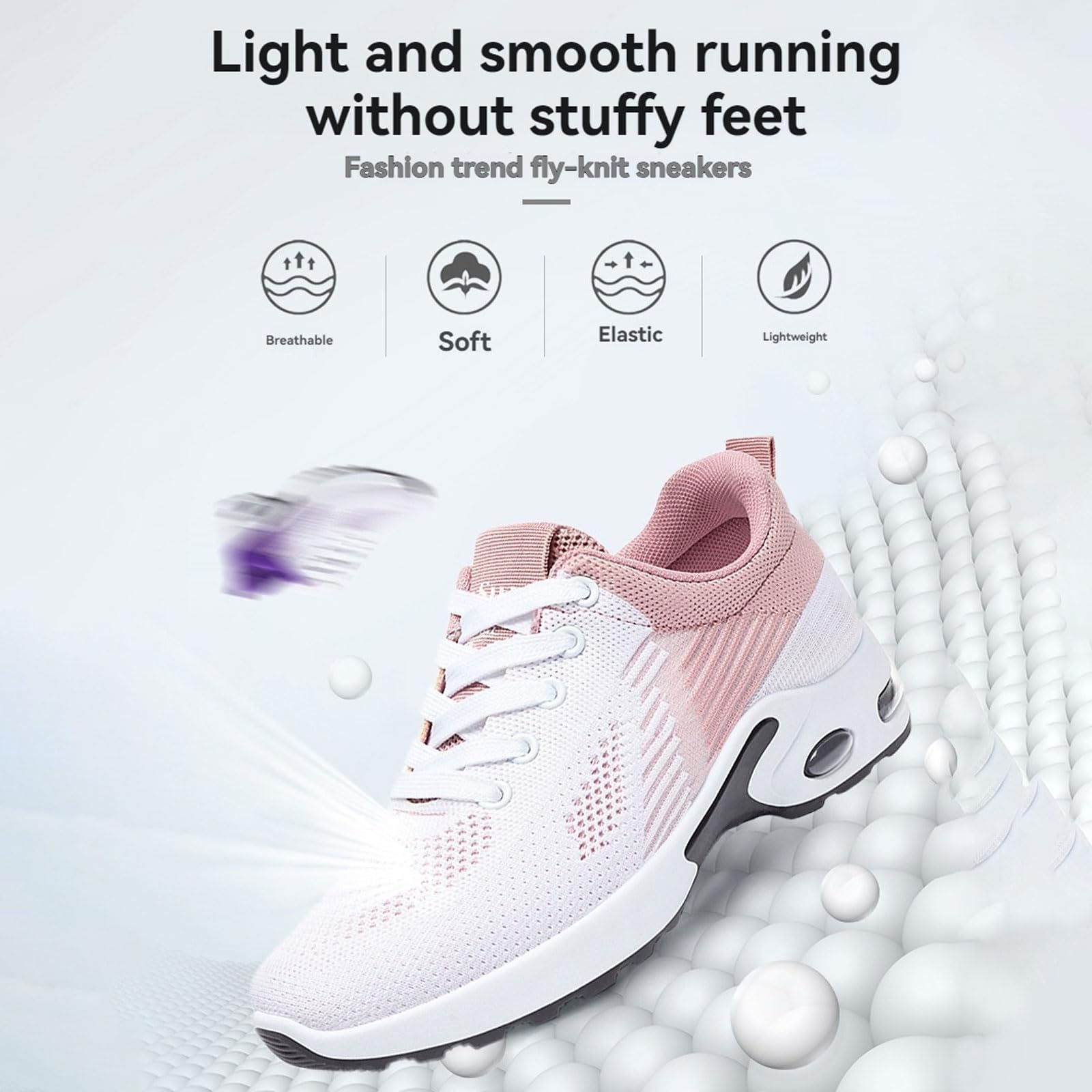 Générique Baskets orthopédiques pour Femmes, Chaussures de Marche avec Soutien de la voûte Plantaire, Chaussures décontractées en Maille Respirante avec Coussin d'air