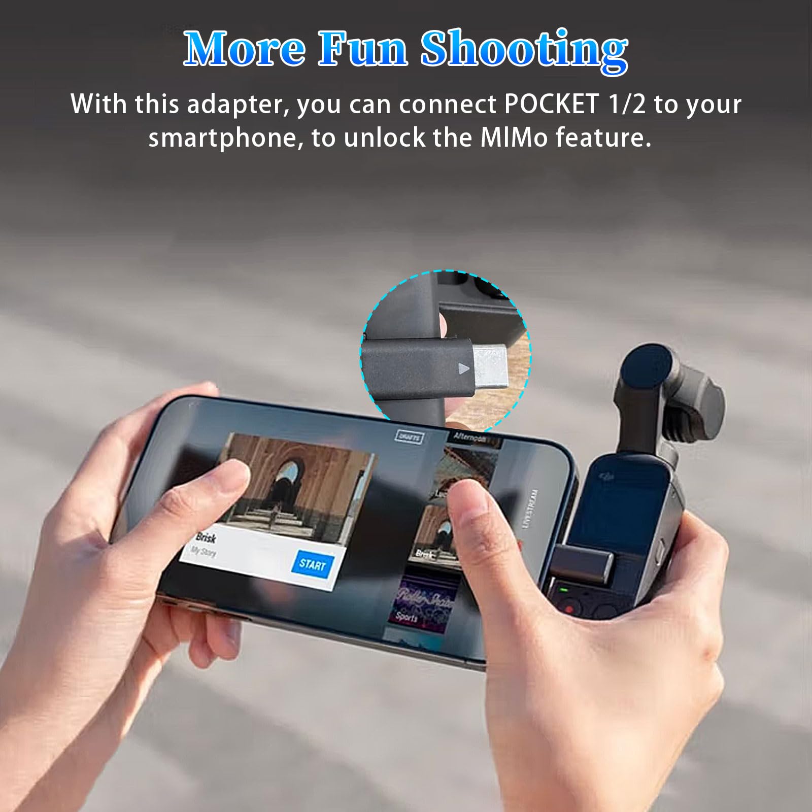 Amazon.co.jp: ZEXIBATH DJI Pocket 2/Osmo Type-Cアダプター交換用