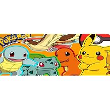 Pokemon Pattern Extended Gaming Mouse Pad, 31.5 x 11.8 Inches Non-Slip Keyboard Mat with Stitched Edge for Gaming & Office Pokee