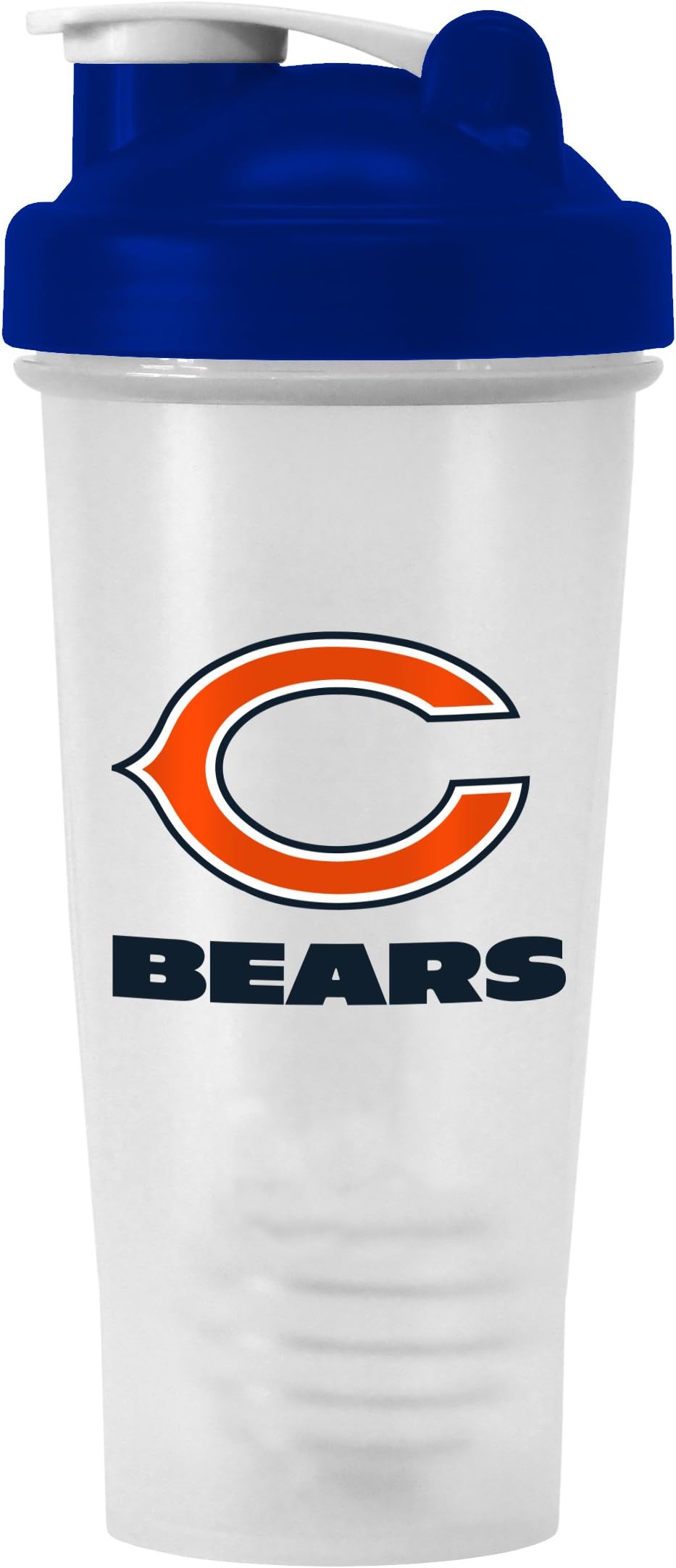NFL Shaker Bottle with Ball, 28-Ounce, Clear