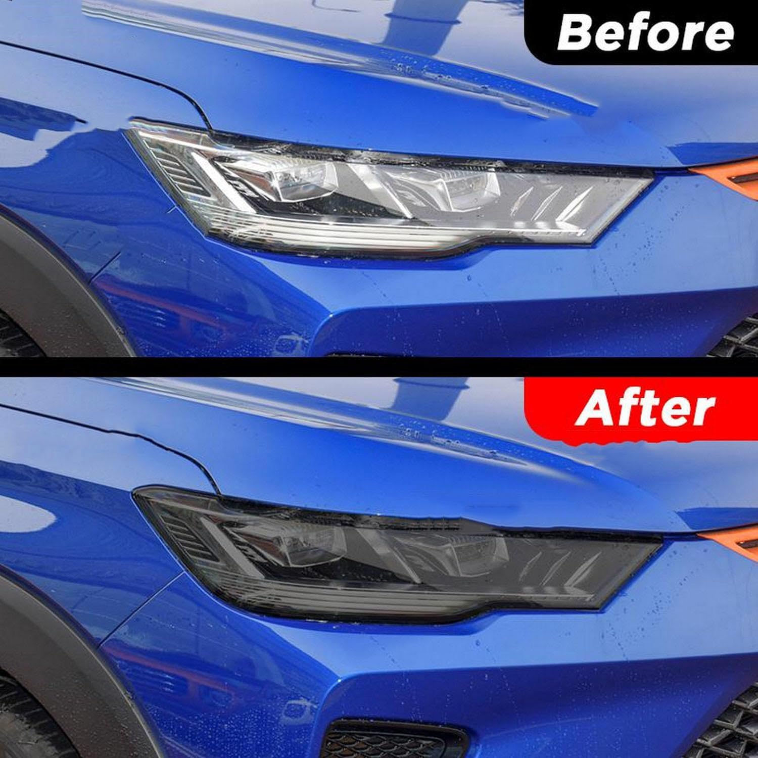 JCAKES Car Headlight Tint Anti-Scratch Smoked Black Protective Film Self Healing TPU Stickers ，for HAVAL H6 GT 2022 2023 Accessories