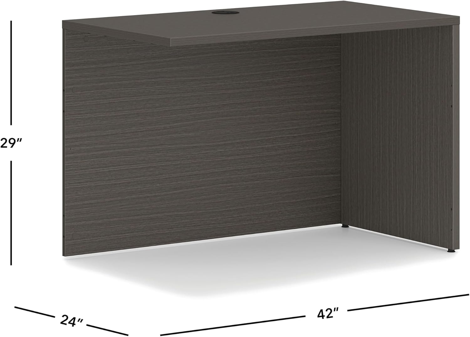 HON MOD L Shaped Desk Return Shell, Executive Corner Computer Desk for Home Office, Gaming, Durable Workstation, Slate Teak