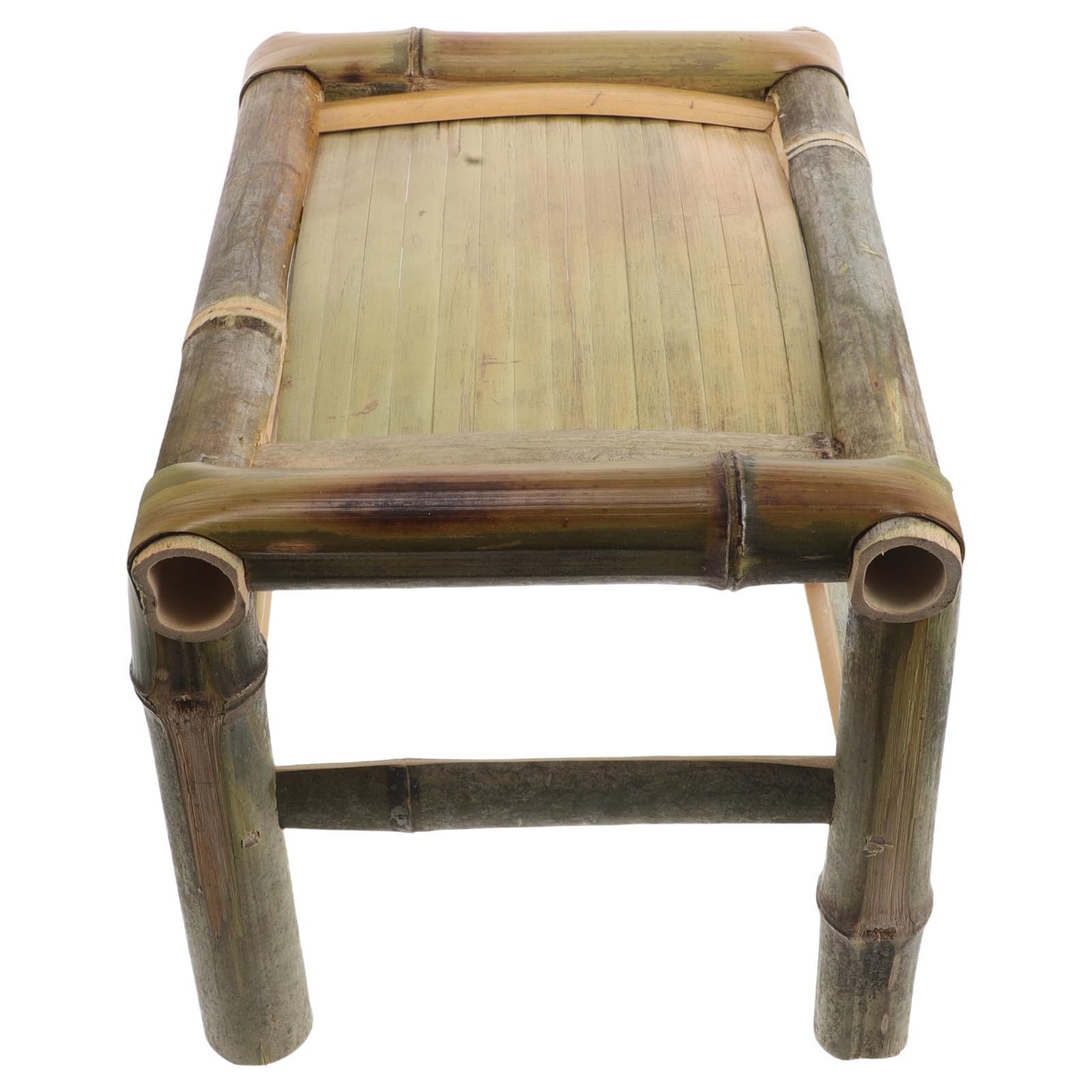 Tabouret en bambou naturel avec dossier pour un balcon cosy