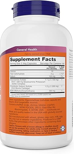 Miniatura 9 de Now Foods Glucosamina y Chondroitin con MSM 3172 1 1