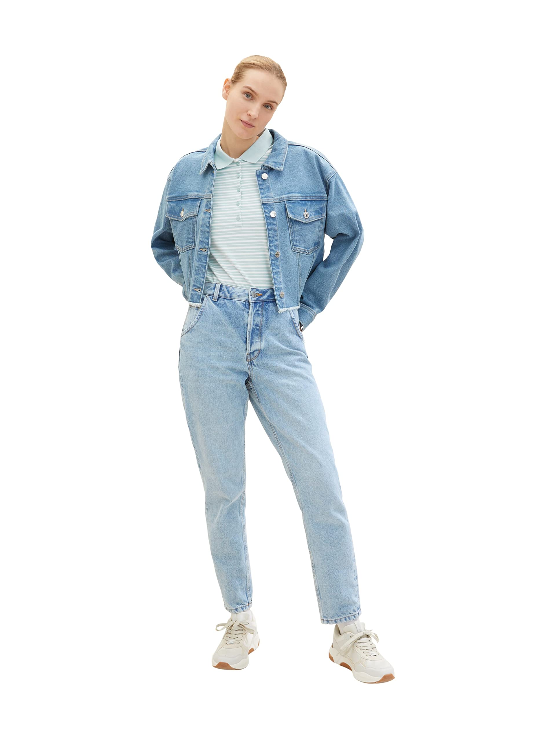 TOM TAILOR Damen Poloshirt mit Muster