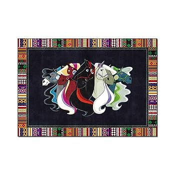 絨毯　ラグ　タペストリー　馬 絨毯 ラグ タペストリー 馬