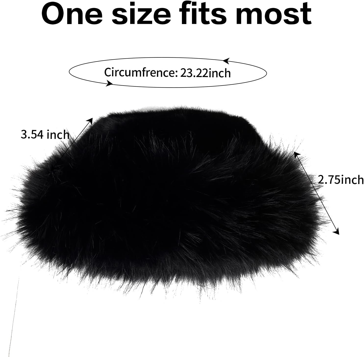 HH HOFNEN Winter Bucket Hat Fluffy Faux Fur Fisherman Plush Warm Hats Cute Fuzzy Bucket Hat for Women - Image 4