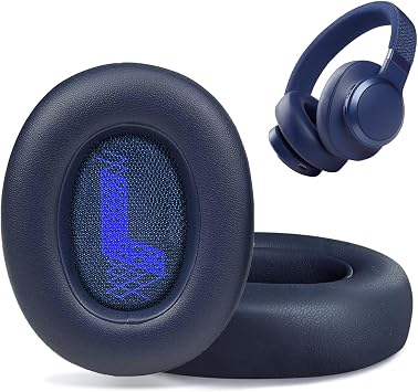 Replacement Ear Pads for JBL E65 E65BT E65BTNC/Live 650 650NC 650BTNC/Live 660 660NC 660BTNC/Duet NC Over-Ear Headphones, Headset Ear Cushions, Headset Earpads, Ear Cups Cover-Blue