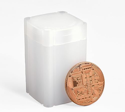 Miniatura 2 de LIGHTHOUSE - Tubos cuadrados para monedas - Conveniente parte superior de empuje, prácticamente irrompible, sin ácidos y calidad de archivo - Tubos