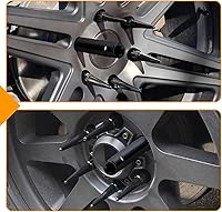 Vista 5 de MIKKUPPA Tuercas de lengüeta con 7 espigas sólidas con llave de hexágono de 19mm, herramienta de reemplazo universal con llave de tuerca de lengüeta