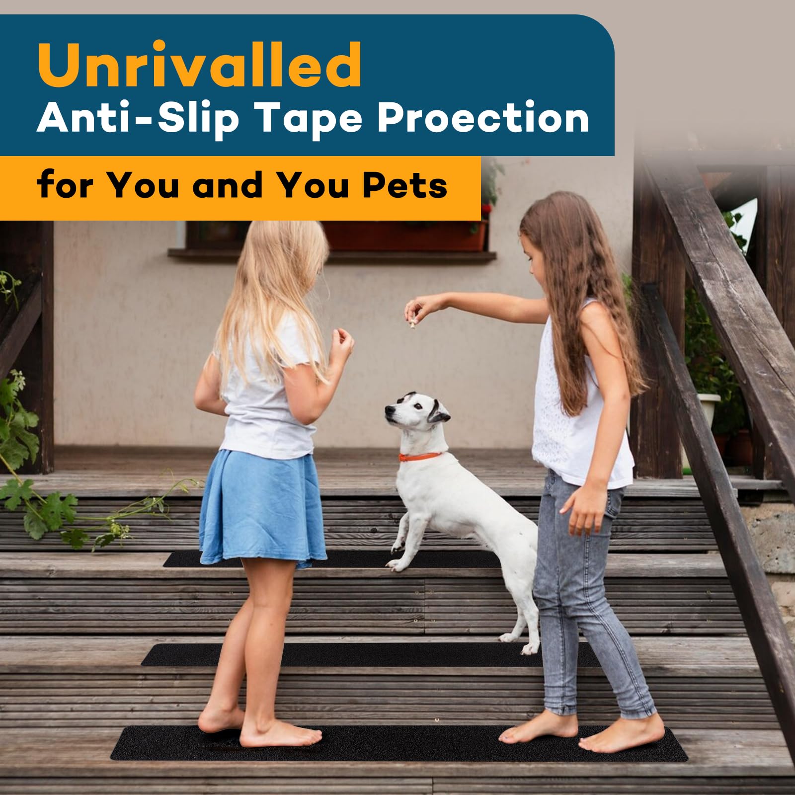 Lot De 10 Bandes Antidérapantes Pour Marches D'escalier De