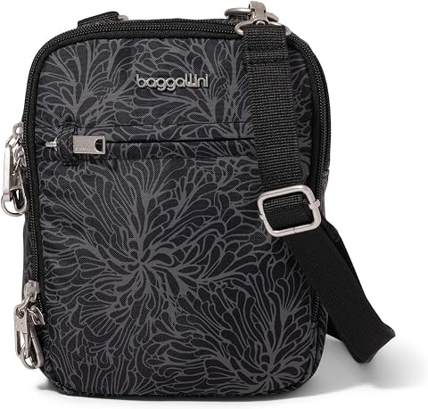 Женская сумка Baggallini Securtex Anti-Theft Mini Everything Crossbody, цвет: Тёмно-синий