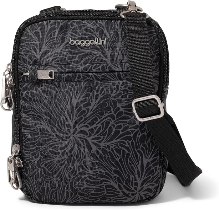 Женская сумка Baggallini Securtex Anti-Theft Mini Everything Crossbody, цвет: Тёмно-синий — фото 1