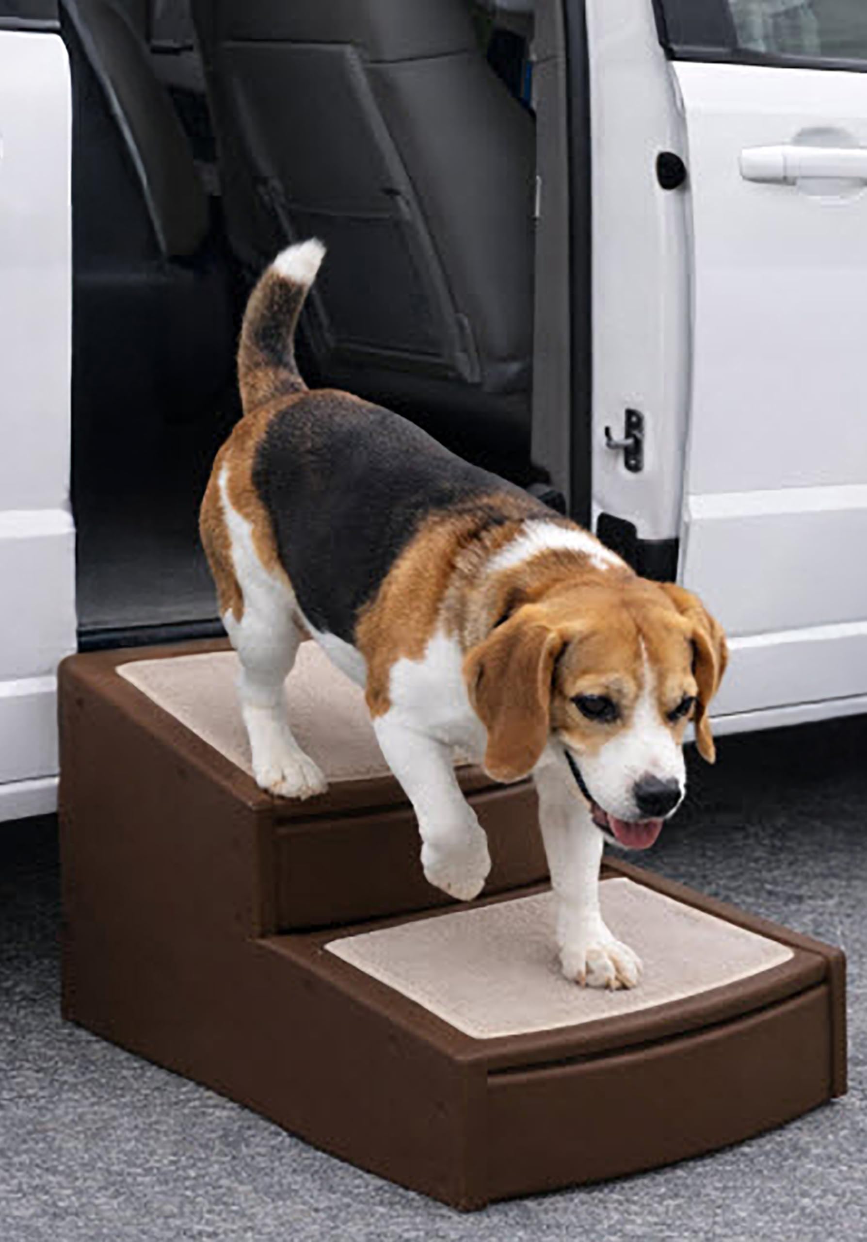 Pet Gear Easy Step II Extra Wide Pet Stairs, Coffee Bean