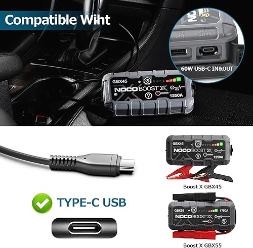 Miniatura 3 de TAIFU Cargador de batería adaptador de corriente USB C NOCO GBC011 de 65 W para NOCO Boost X GBX45 1250A GBX55 GBX75 1750A GBX75 2500A GBX155 4250A