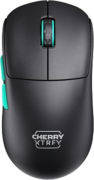 CHERRY XTRFY M68 Wireless, Ultra-Light Cordless Gaming Mouse, 2.4 GHz RF, Optimised for esports, Symmetrical Shape with Ultra-Low Front, Black