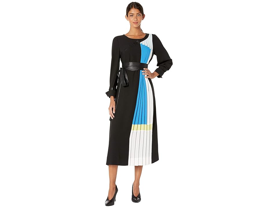 

BCBGMAXAZRIA Cocktail Long Woven Dress (Black) Women's Clothing