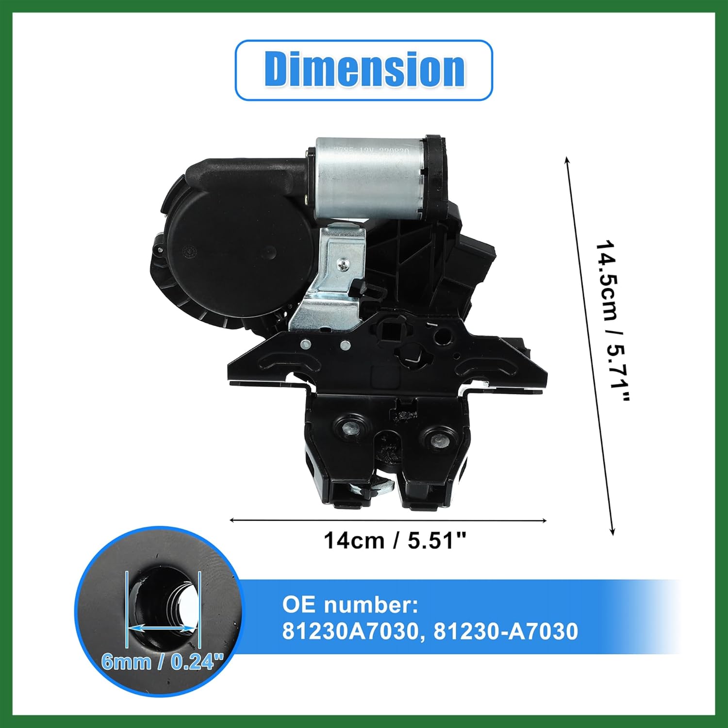 Motoforti Car Rear Trunk Latch Actuator Motor for Chevy Suburban Tahoe Equinox Traverse for GMC Yukon Acadia Terrain for Cadillac XT5 XT4 Regal Hatch Tailgate Lock 13527320 13519125