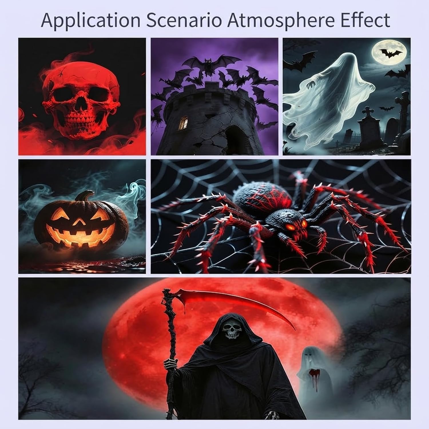 Spooky Beam Projector, Hauntbeam Projector Halloween with 6 Scenes (Black) image 5