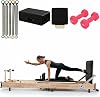 Foldable Pilates Reformer, Reformer Pilates Machine, Adjustable Home Equipment for Strength Training and Flexibility