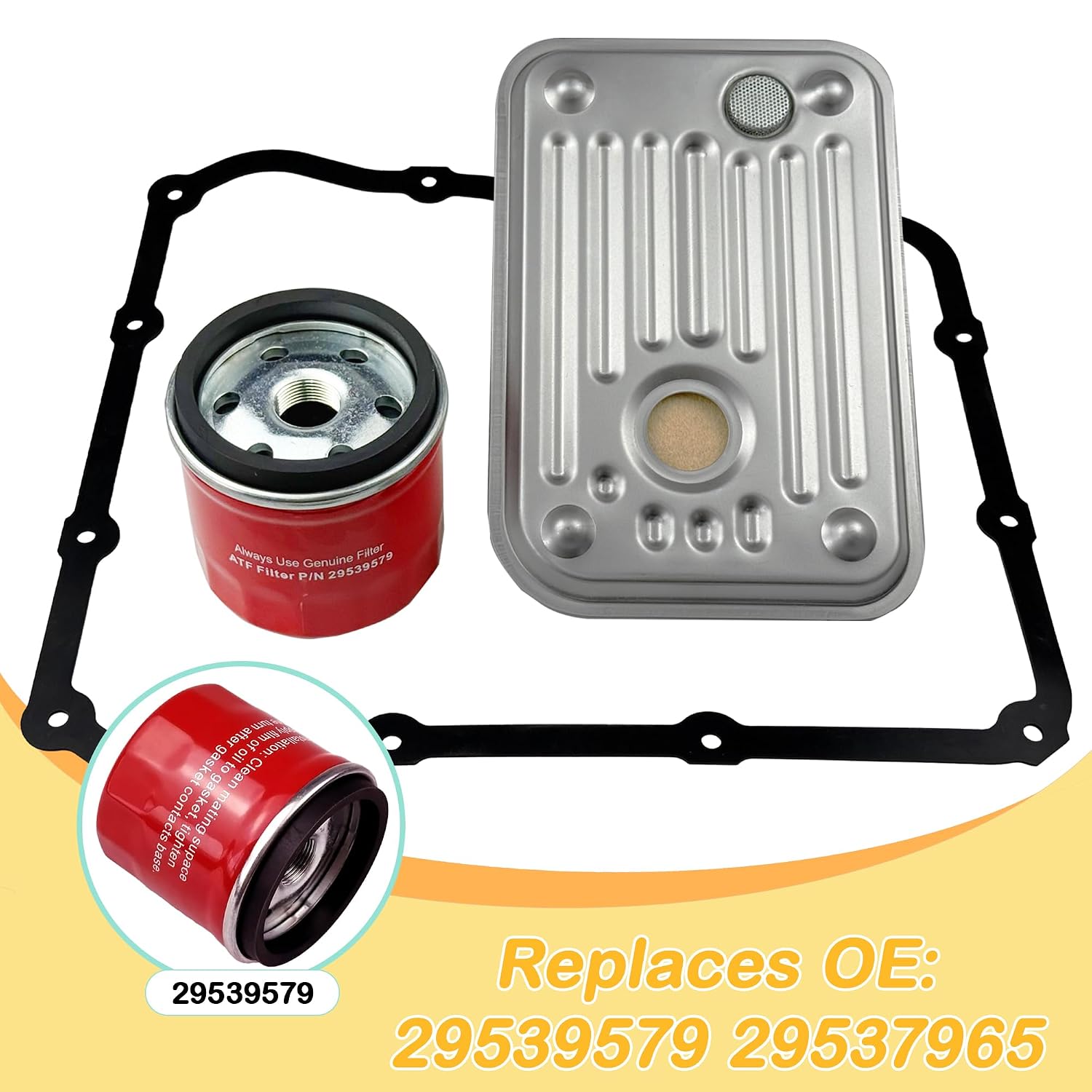 Transmission Filter Kit for Allison 1000/2000 Series | Fits 2001-2010 2500/3500HD 6.6L Duramax Diesel | Replaces 29539579 29537965