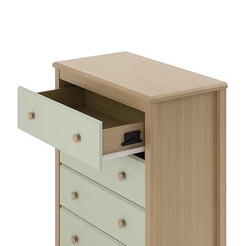 Vista 35 de Storkcraft Alpine - Cómoda doble de 6 cajones (blanco) - Certificado GREENGUARD Gold, cómoda para guardería, cómoda de 6 cajones, cómoda para niños