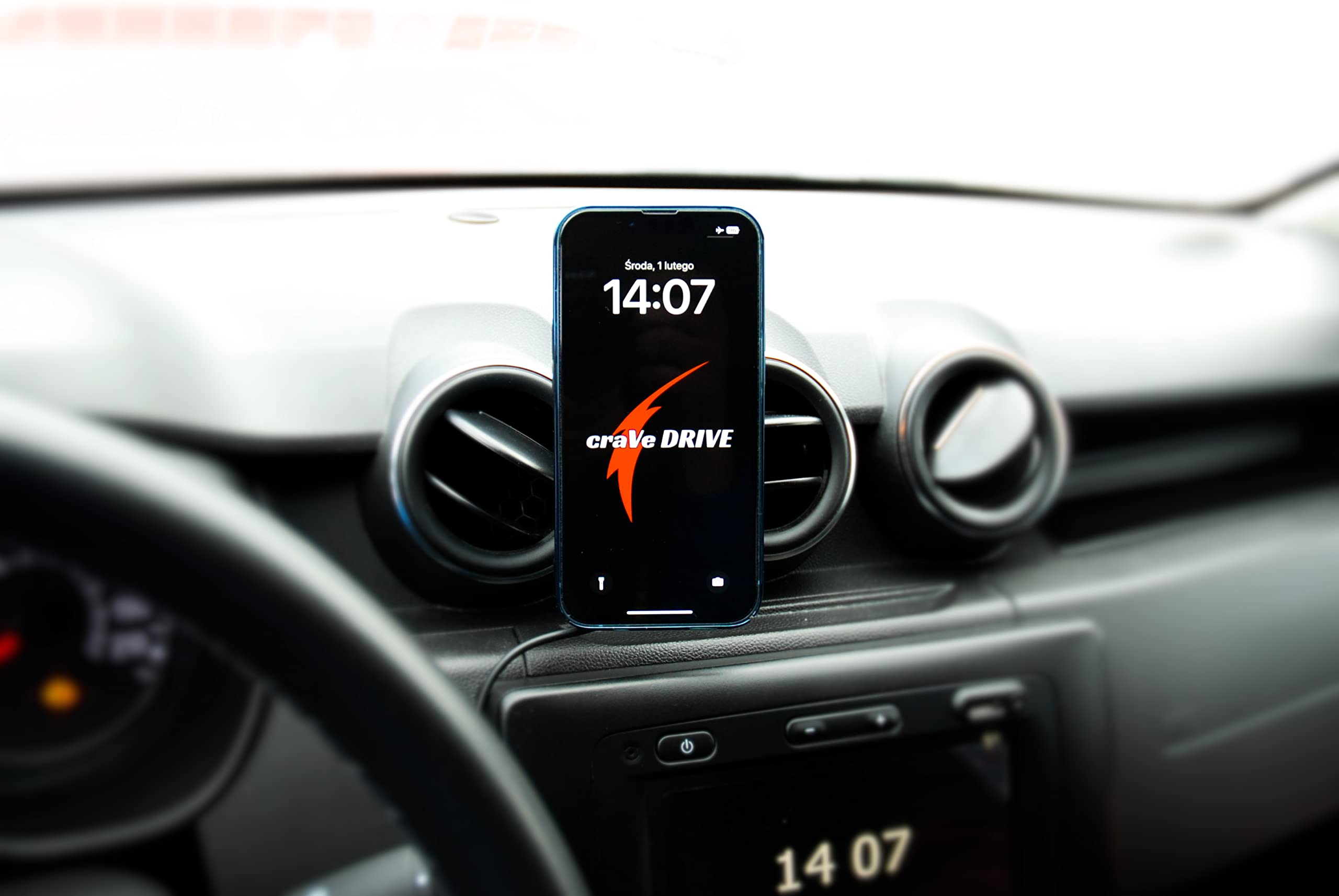 Supporto magnetico per auto da 15 W, compatibile con ventilazioni rotonde Dacia Duster 2 I 360° Wireless Quick Charge I supporto per cellulare auto ricarica wireless