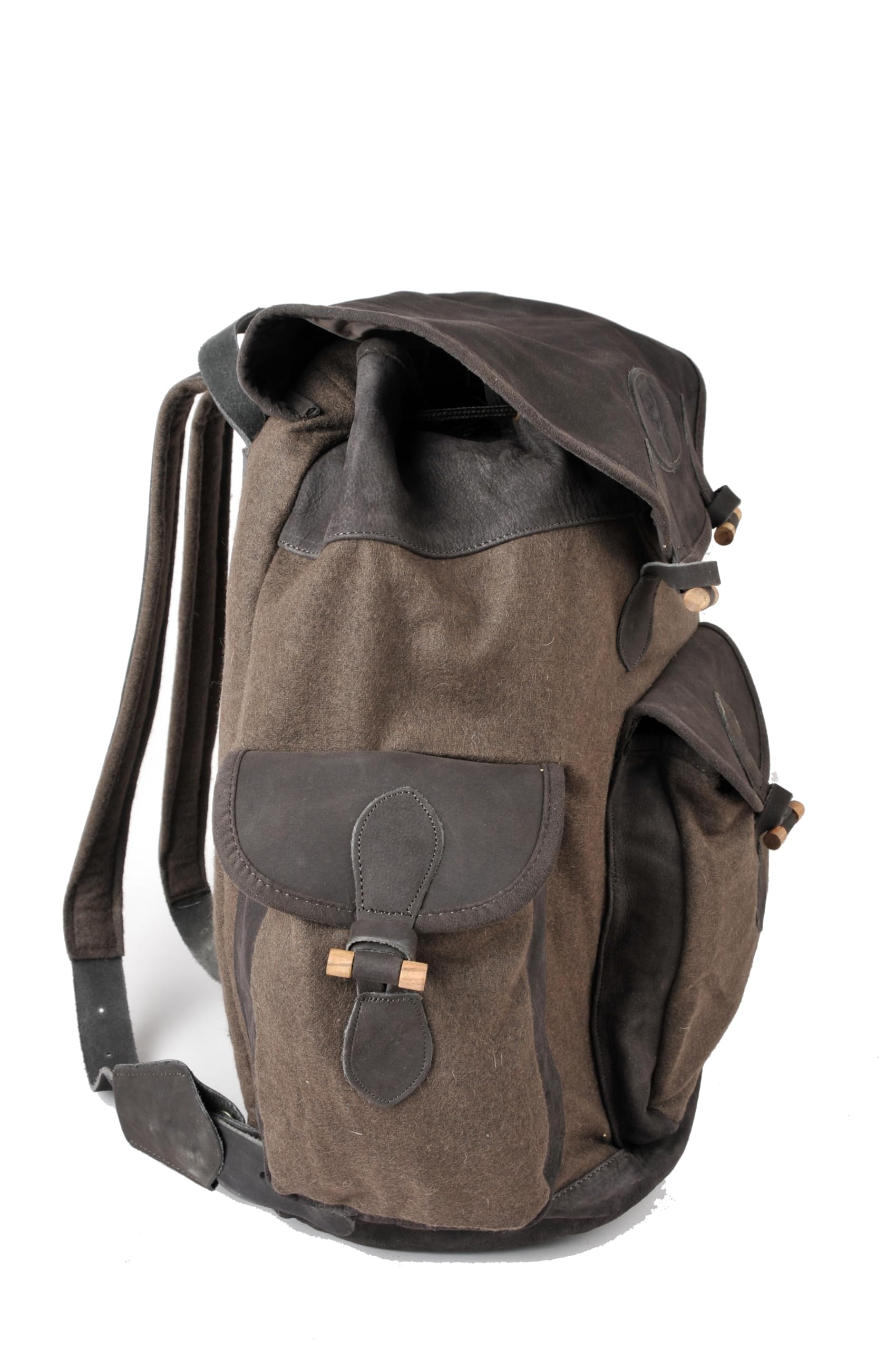 DJV Jagdrucksack Hirschgrund – Loden-Rucksack für Ansitz & Pirsch | Herausnehmbares Sitzkissen, Geräuscharm, Robust, Viele Fächer, Outdoor-Rucksack