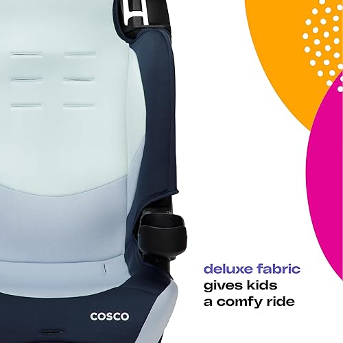 Miniatura 4 de Cosco Kids Finale DX - Asiento elevador 2 en 1 para automóvil, orientado hacia adelante (30-65 libras) y asiento elevador de respaldo alto con