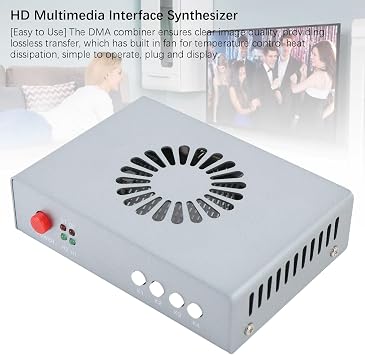 DMA Fuser HDMI Synthesizer Display Overlay, Video Processing Unit 2K 144Hz Adaptive Resolution No Debugging, for Securities Trading Banking Data Centers Data Transfer Optimization