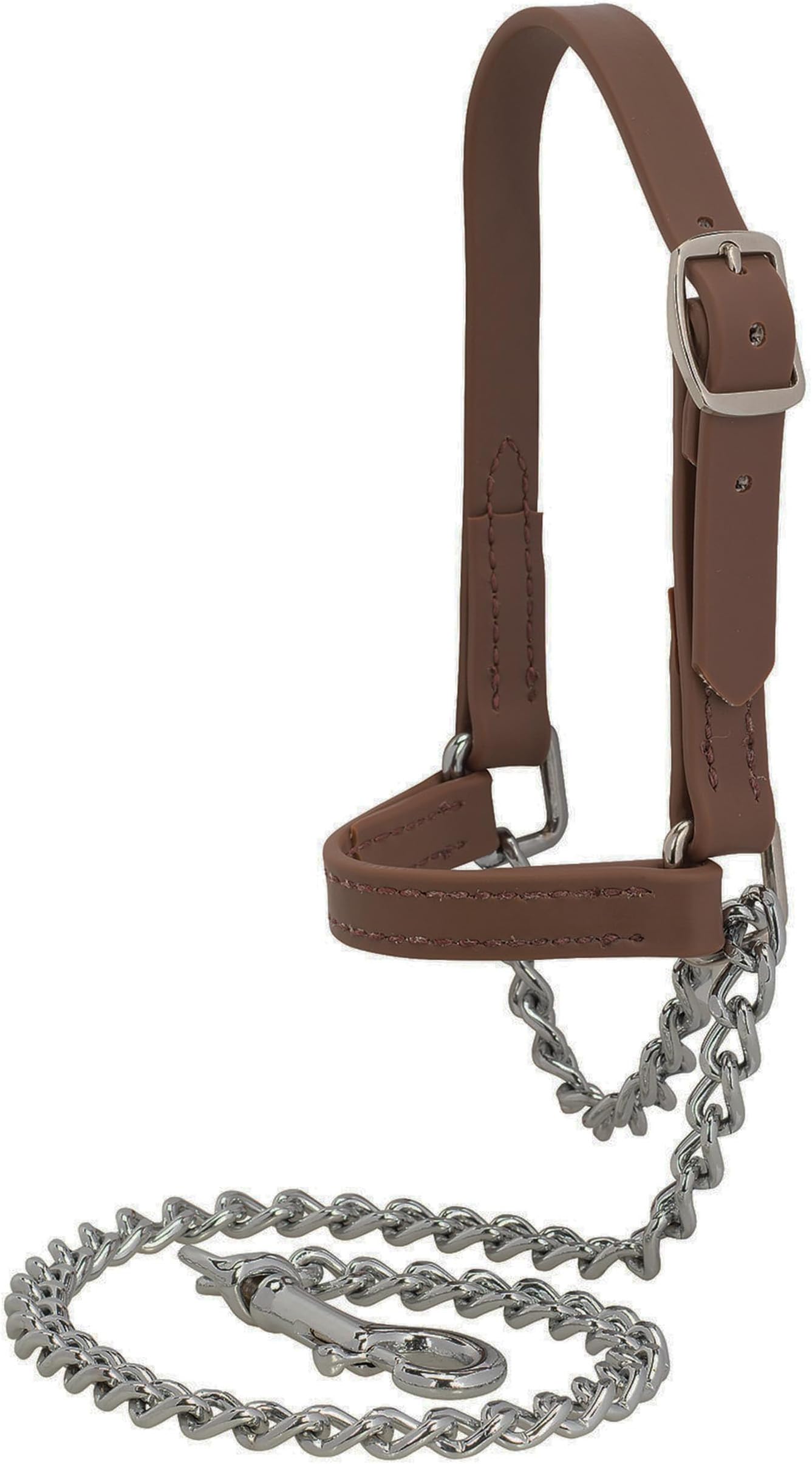 Brahma Webb Goat Halter, Brown, Small