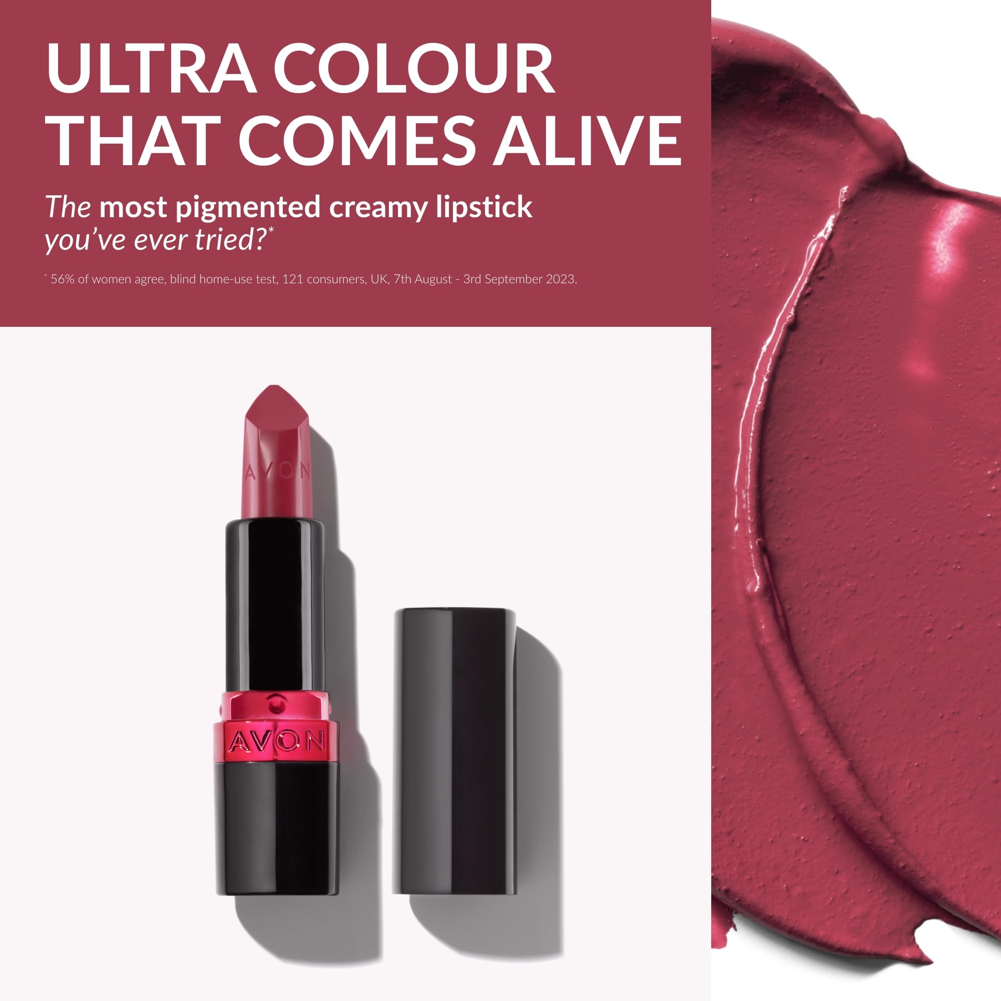 Avon Ultra Creamy Satin-finish Lipstick Pink Dream with Vitamin E - Image 2