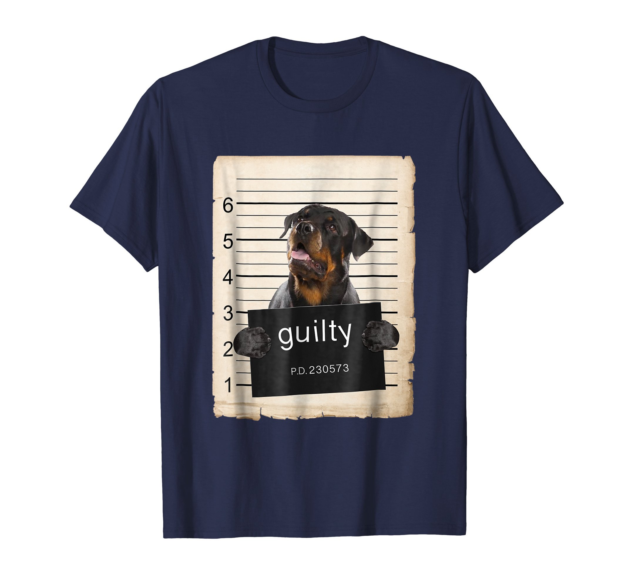 Rottweiler Dog mug shot T-Shirt