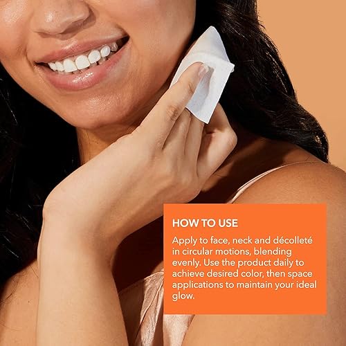 Miniatura 4 de Dr Dennis Gross Alpha Beta Glow Pad autobronceador, brillo intenso para la cara para piel opaca que carece de resplandor y brillo, (20 toallas)