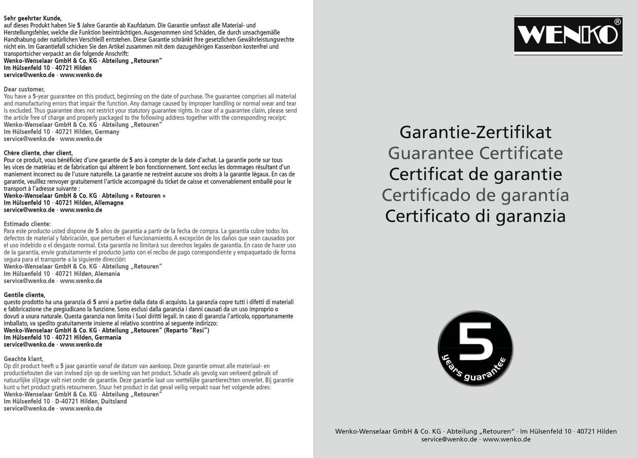 WENKO 17472100 Telescope Bathtub Bridging Tray, 58-92 x 8 x 13 cm