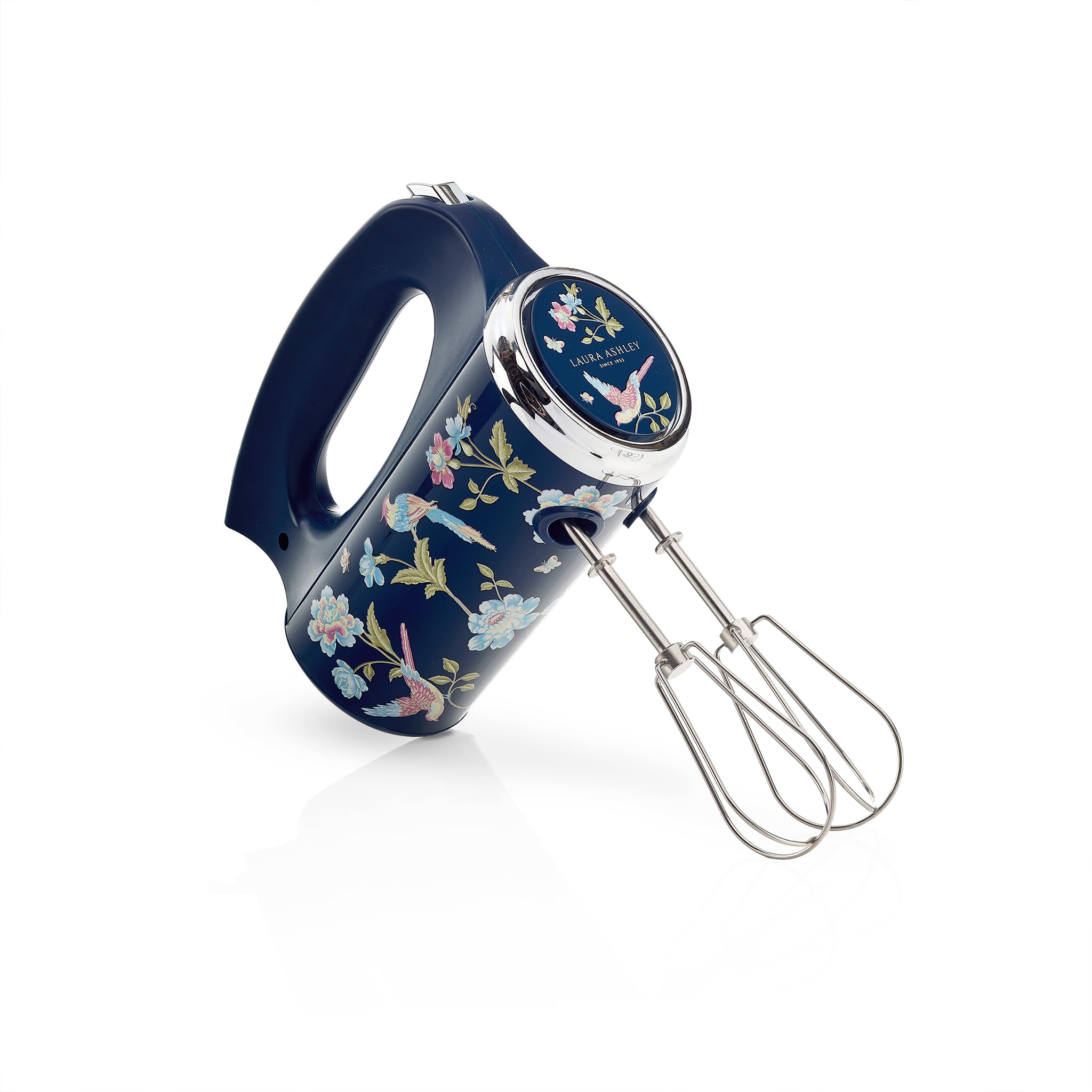 Laura Ashley Hand Mixer Electric Handheld 200W - Hand Held Electric Whisk with 5 Variable Speeds - Hand Mixers with Durable Stainless Steel Beaters - Easy to Clean Light Weight Cake Mixer for Baking