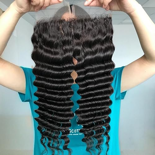 Miniatura 6 de KRN Cierre de encaje HD de 5 x 5, cierre de encaje HD invisible ultrafino, nudo simple previamente despuntado con abuelitos, cabello lacio virgen