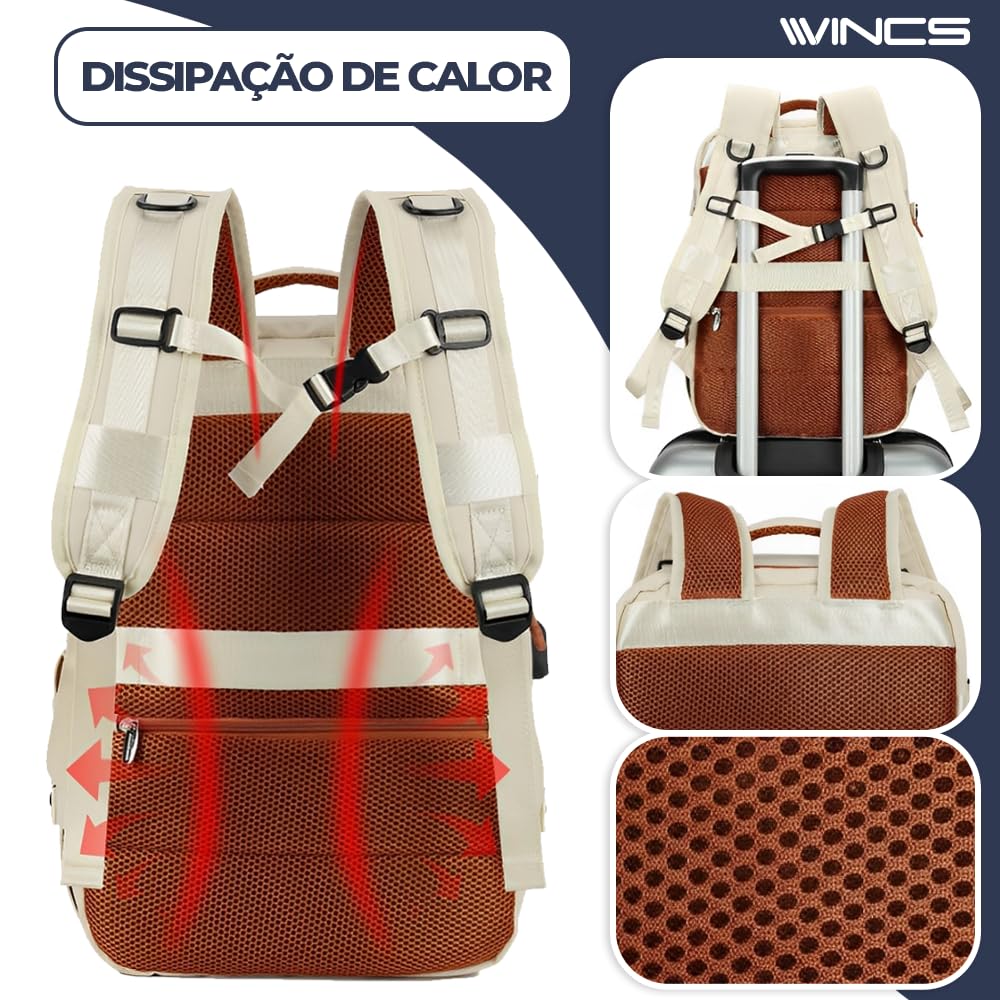 Mochila de Viagem Masculina Feminina Reforçada Executiva Grande Mochila para Notebook Trabalho Viagem Escola com Cabo de Aço Impermeável com Saídas USB Unissex + Capa para Tenis em promoção! Veja a oferta e mais achadinhos de Bolsas 6 Hoje é o melhor dia para comprar Mochila de Viagem Masculina Feminina Reforçada Executiva Grande Mochila para Notebook Trabalho Viagem Escola com Cabo de Aço Impermeável com Saídas USB Unissex + Capa para Tenis com aquele preço maroto! Promoção! Aproveite a oferta! 6