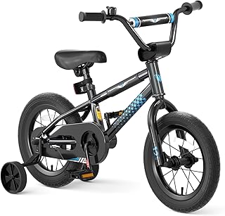 67i BMX Toddler Bike with Training Wheels 12/14/16 Inch Kids Bicycle Boys Girls Age 3-8 Durable Steel Frame Adjustable Seat Coaster Brake Bicicleta para Niños
