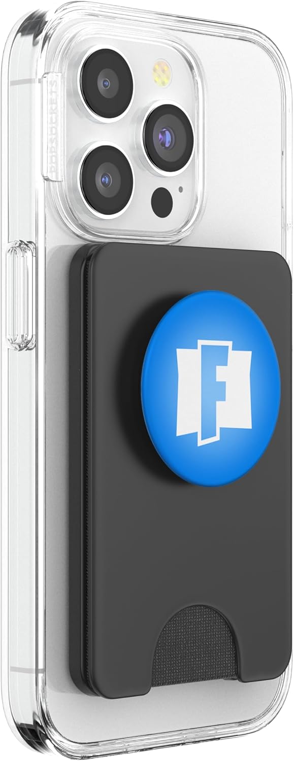 Fortnite Fortnite F Logo (Blue) PopSockets Stand for Smartphones and Tablets PopSockets PopGrip: Swappable Grip for Phones & Tablets PopSockets PopWallet for MagSafe