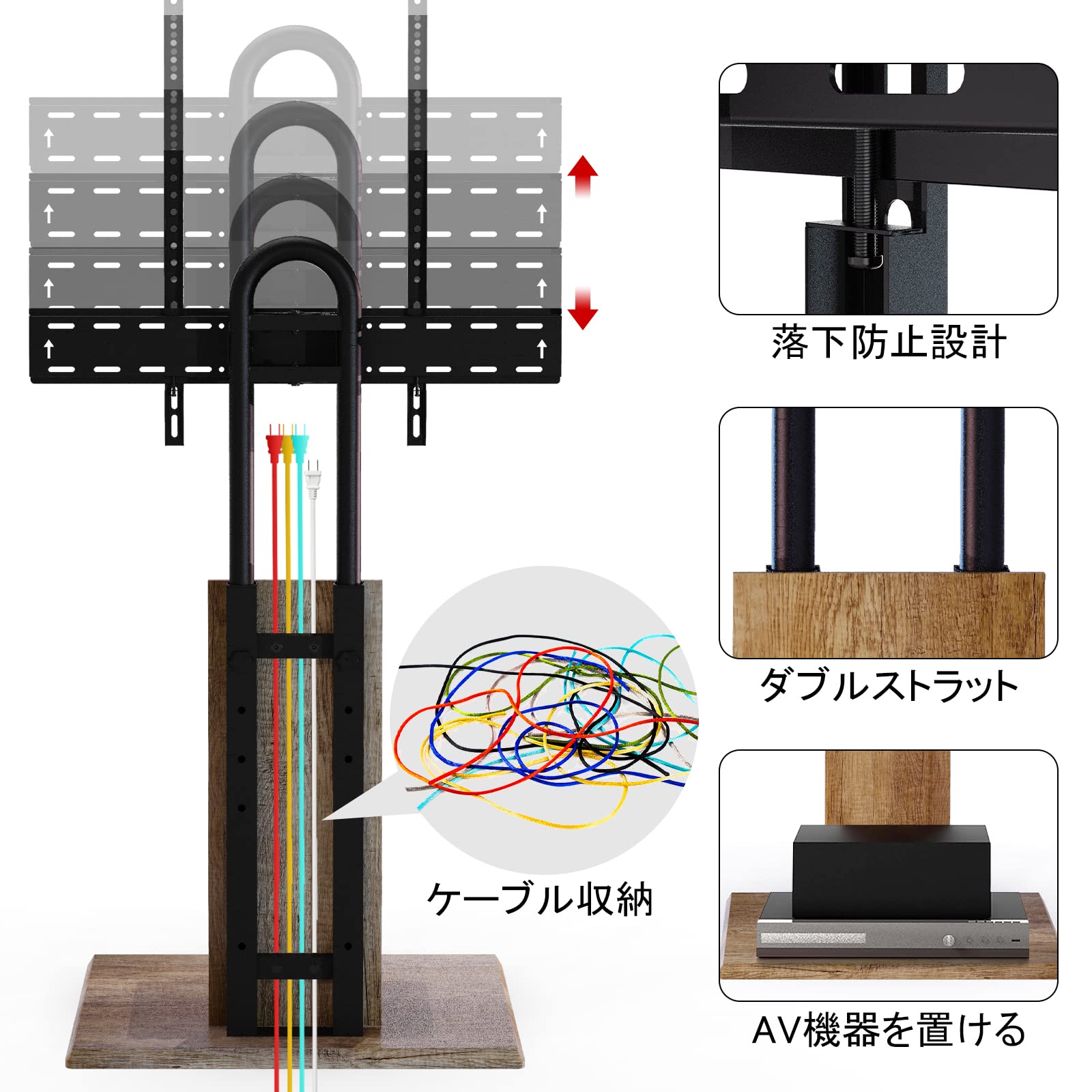 Amazon.co.jp: WHESWELL テレビスタンド tvスタンド 液晶TVスタンド 32