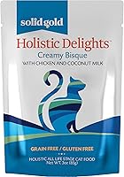 Vista 8 de Solid Gold Alimento húmedo cremoso para gatos; Holistic Delights Leche de atún y coco, bolsa de 24 unidades / 3 onzas