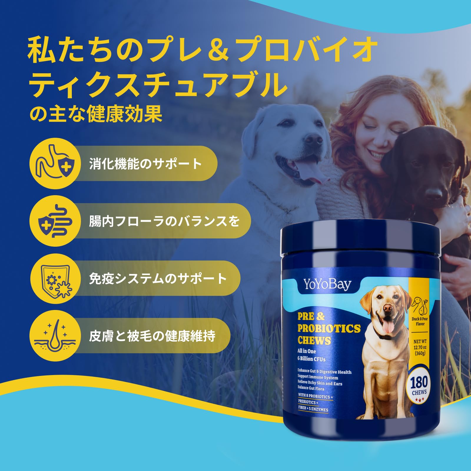 Amazon.co.jp: YoYoBay ヨヨベイ 犬用 おやつ サプリ 消化器サポート